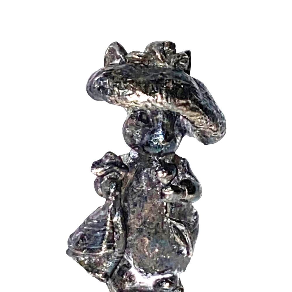 New England Collectors Society Bell Beatrix Potter Benjamin Bunny Silver Plate